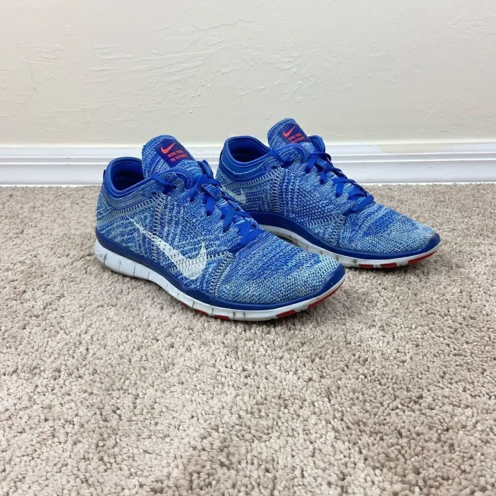 Nike Free TR Flyknit Running Shoes - Racer Blue